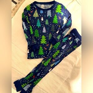 Little Sleepies Blue Winter Trees 3T